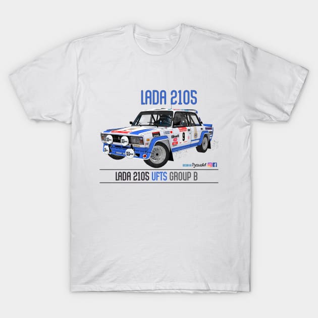 Lada 2105 VFTS Group B Front 05 T-Shirt by PjesusArt